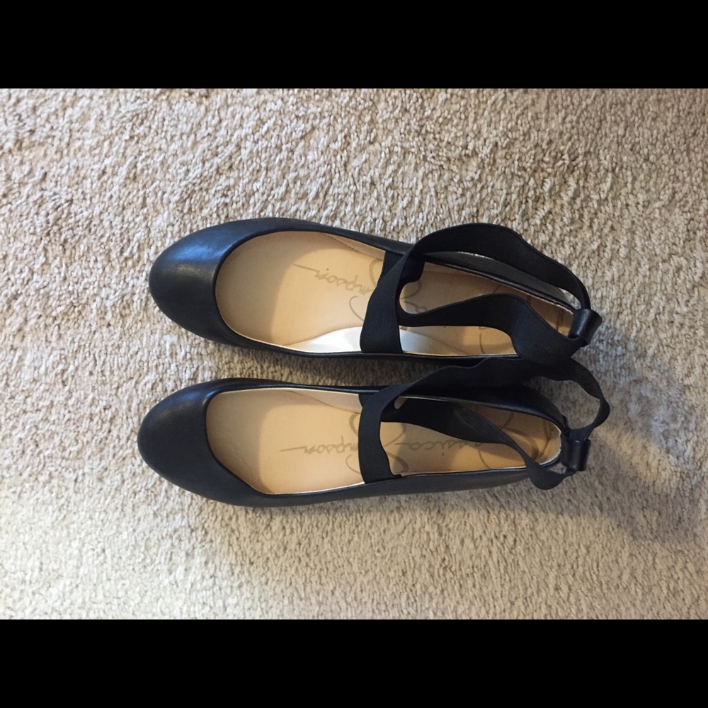 black jessica simpson flats